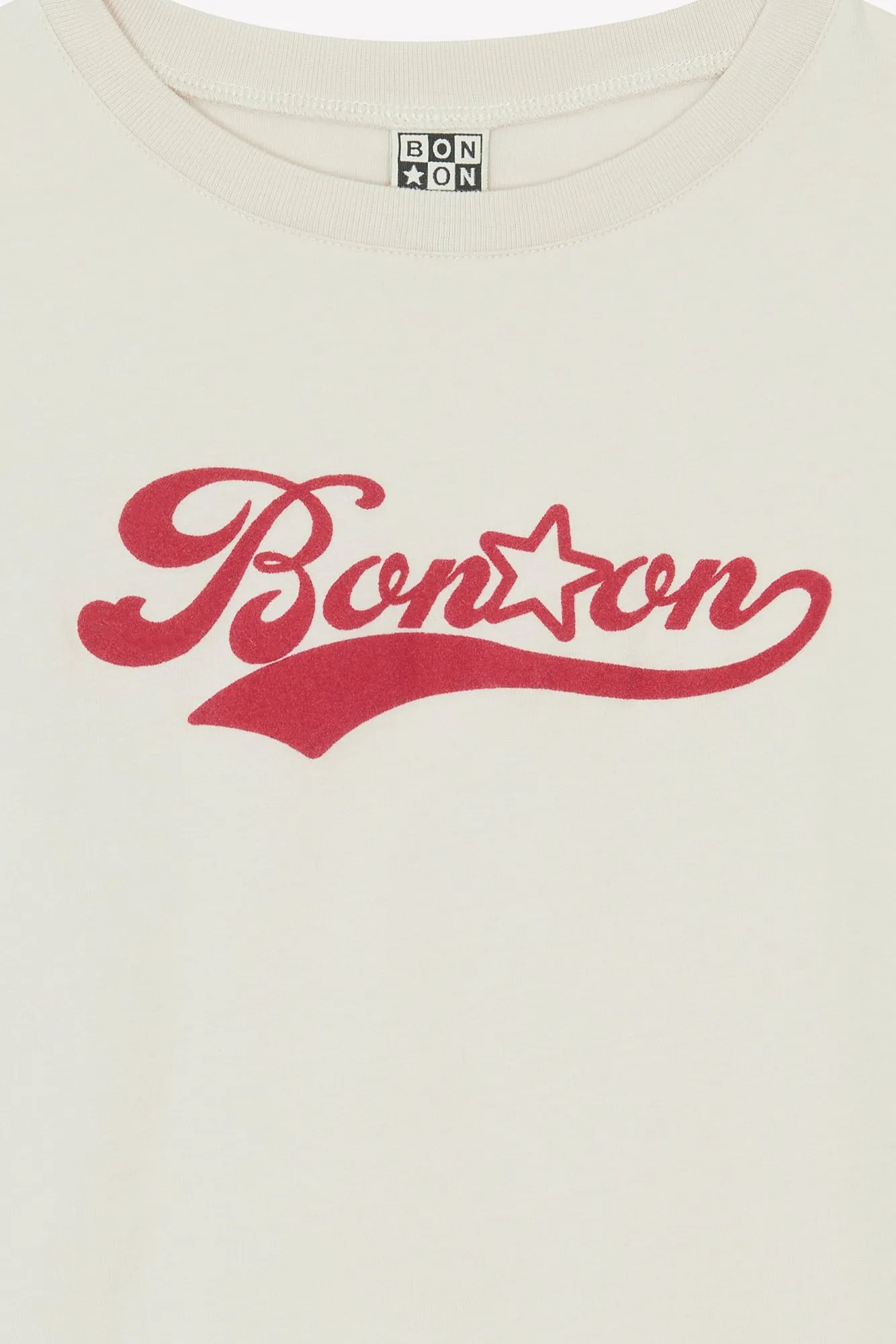 Bonton Taxo langærmet T-shirt milk bomuld logo
