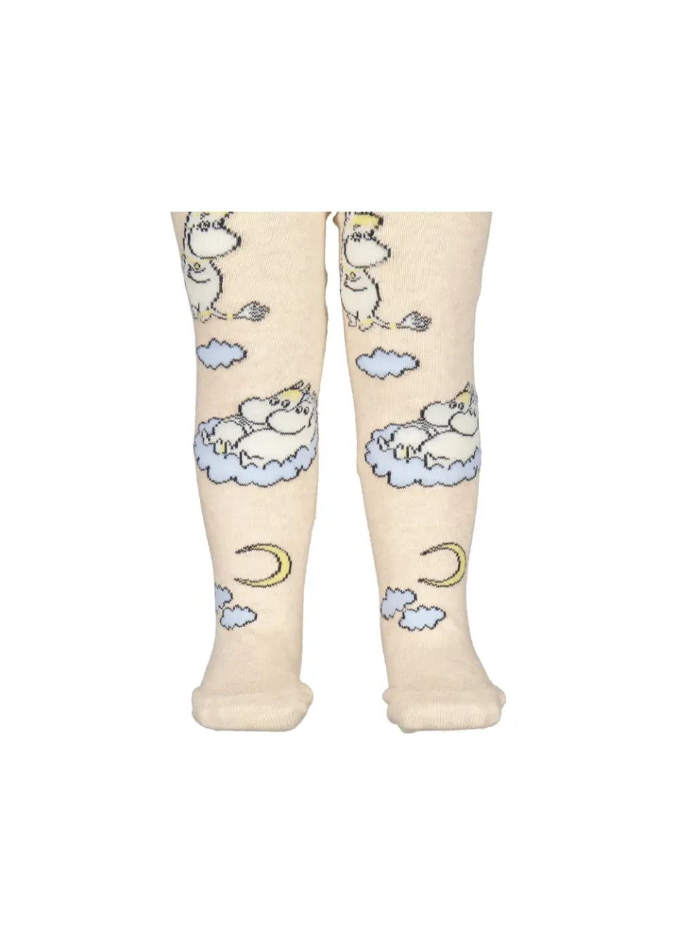 MarMar Tights Jacquard strømpebukser Beige Moomin