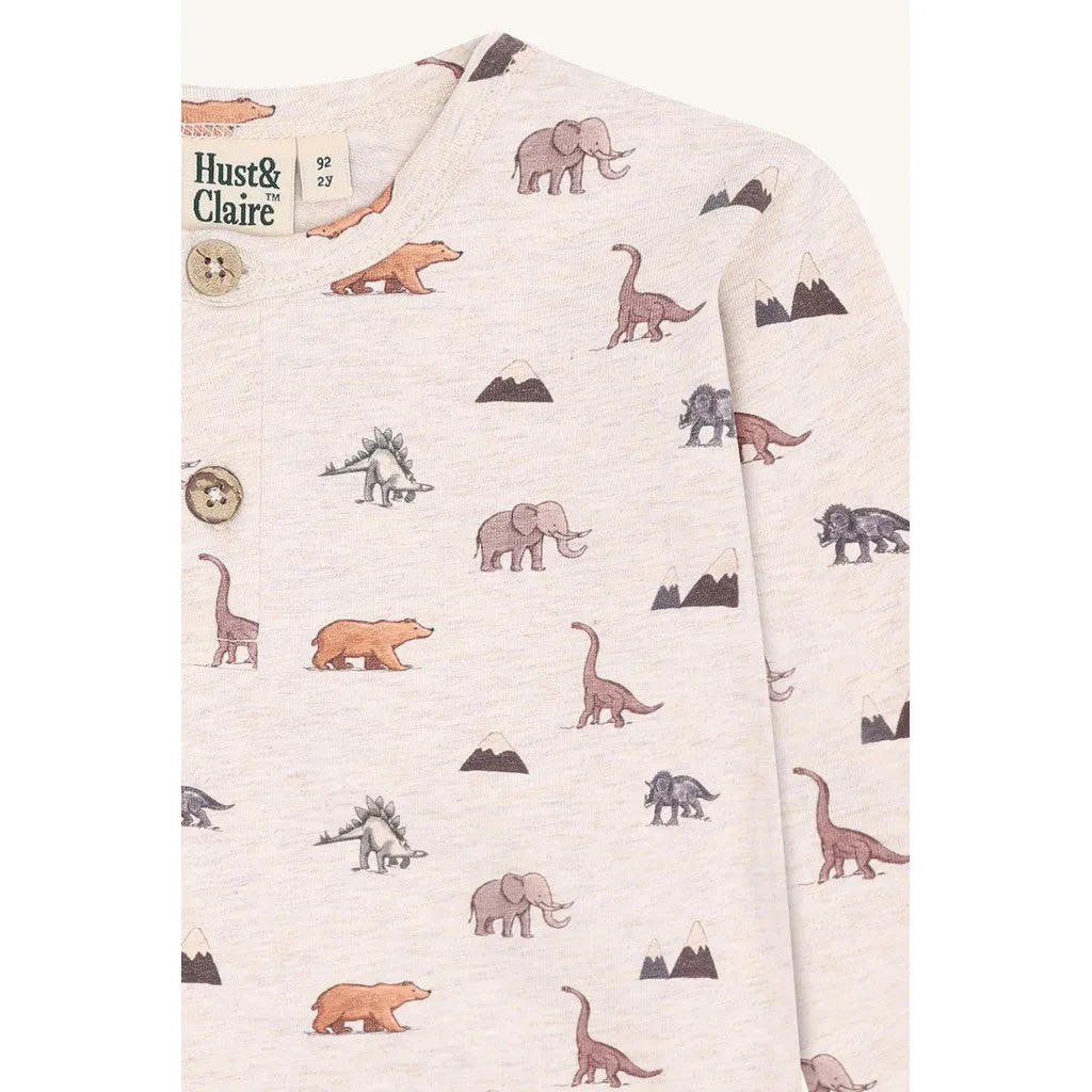 Hust & Claire HCAnton Animals T-shirt wheat melange