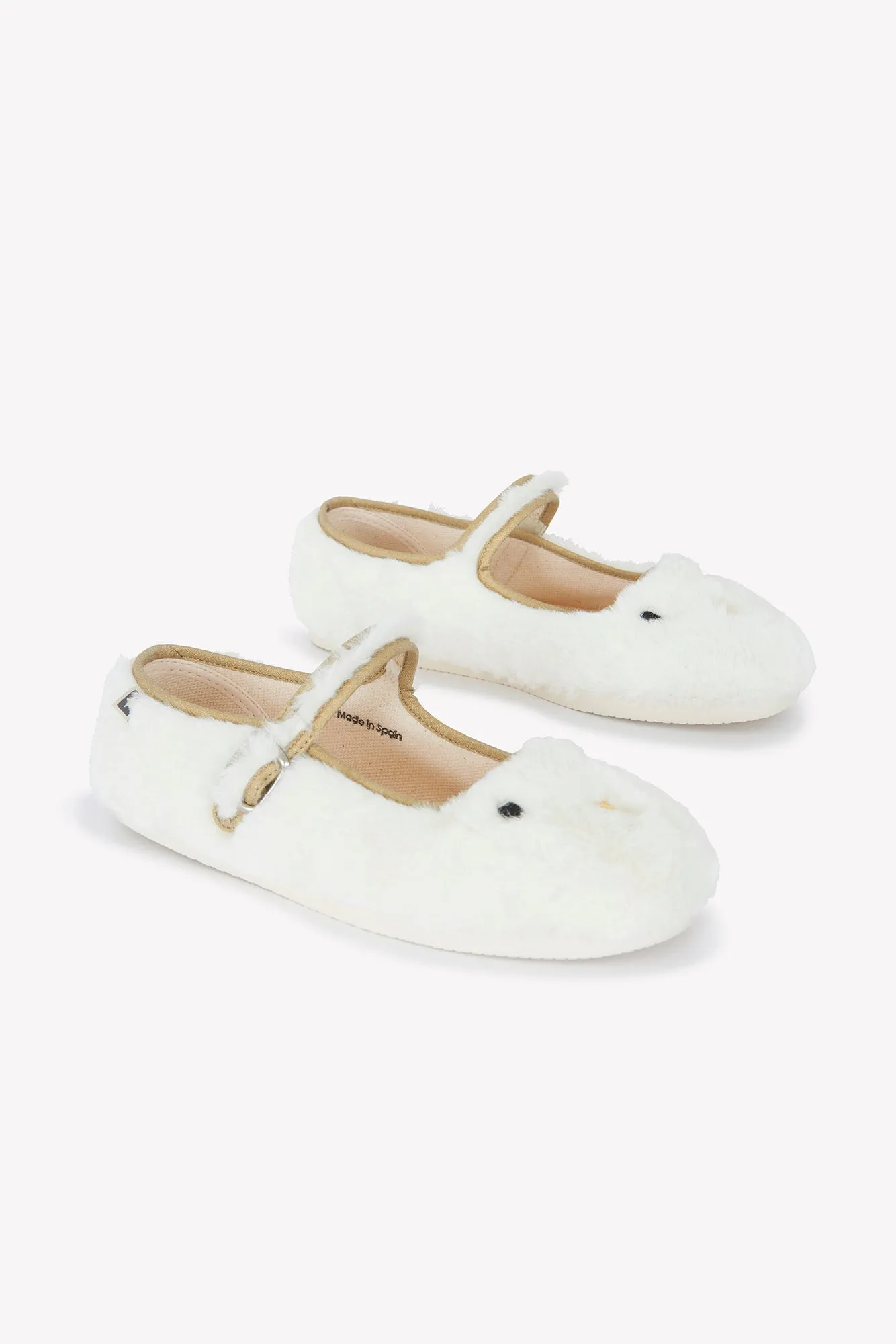 Bonton Mia sutsko ecru plys ansigt velcro