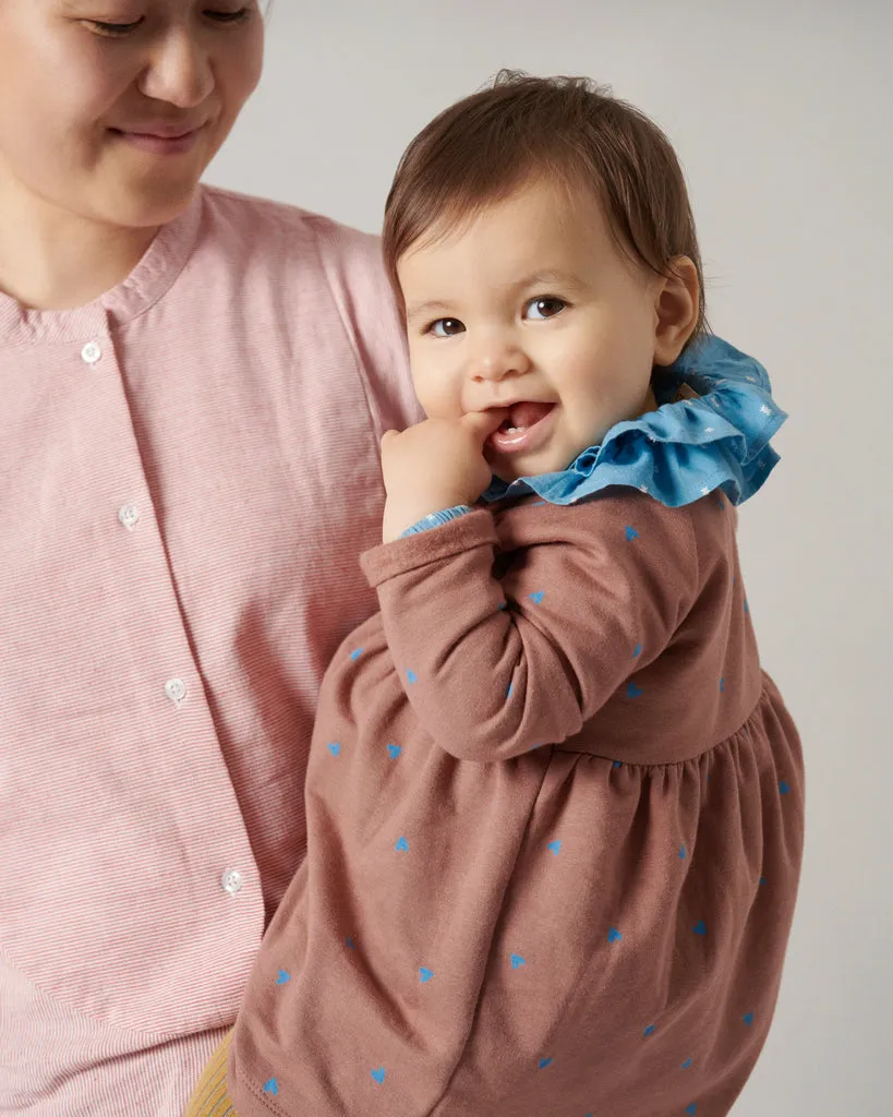 MarMar Tonella bluse Clear Blue Dobby 6M broderi