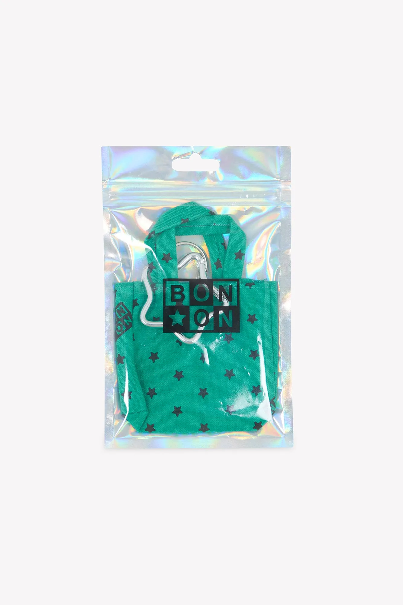 Bonton Cabas nøglering mini tote grøn