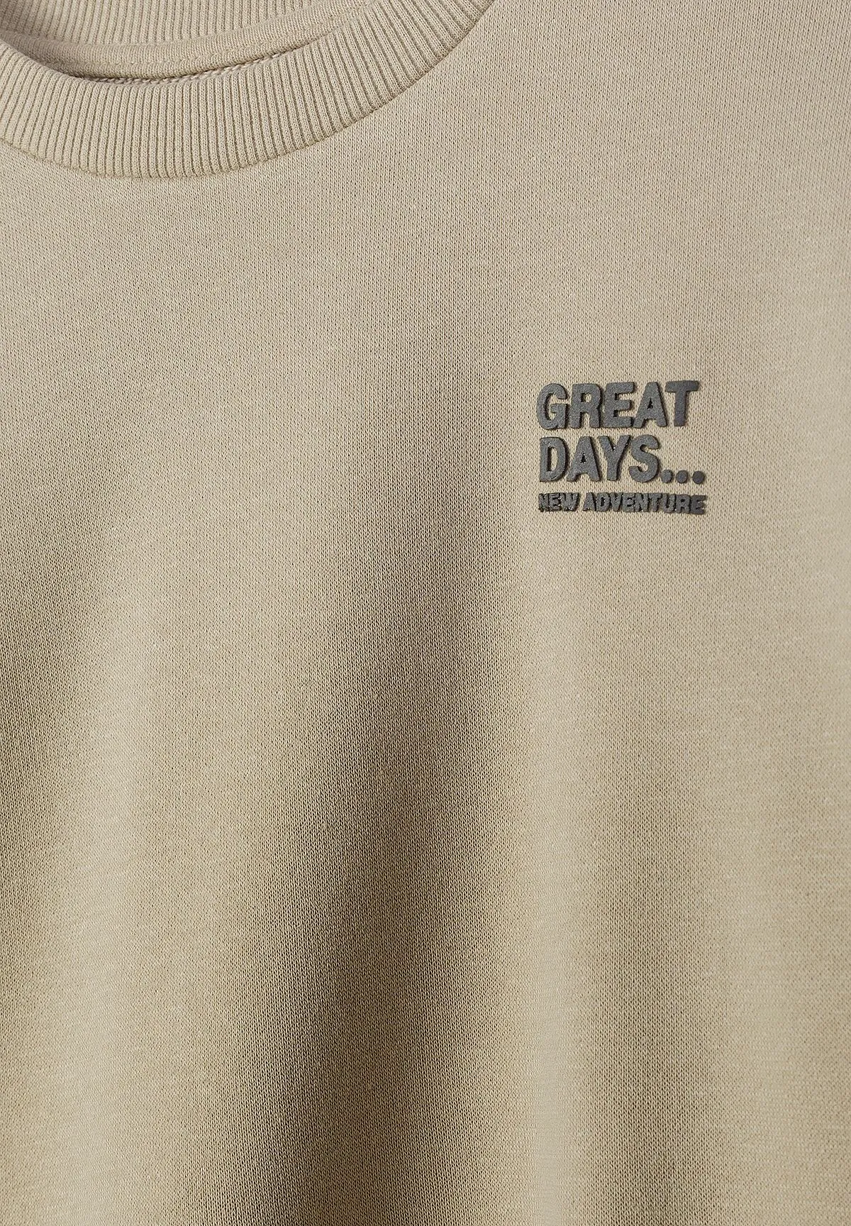 Minoti 44804 sweatshirt sort beige 2-pak bomuld