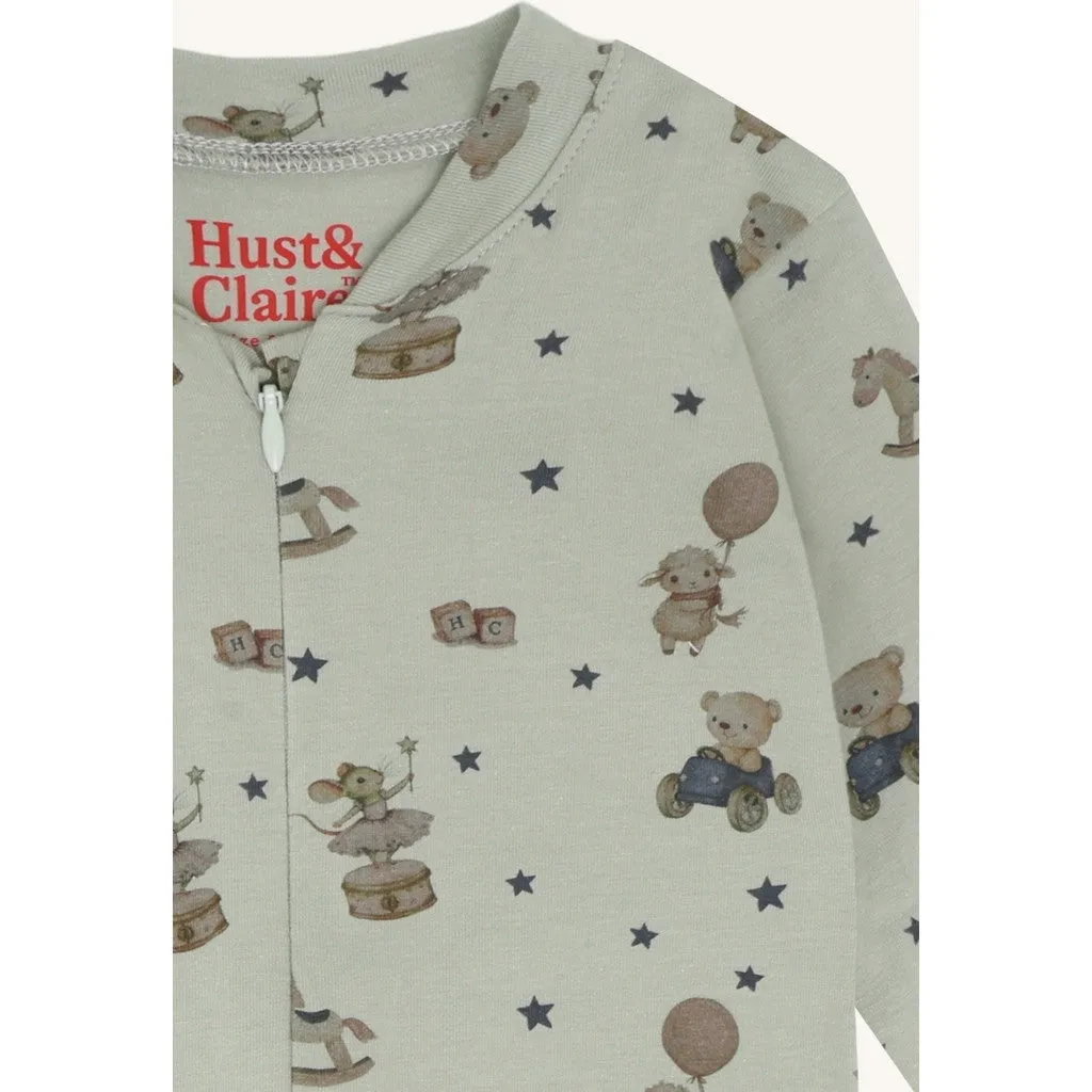 Hust & Claire Mich jumpsuit forest fog økologisk bomuld