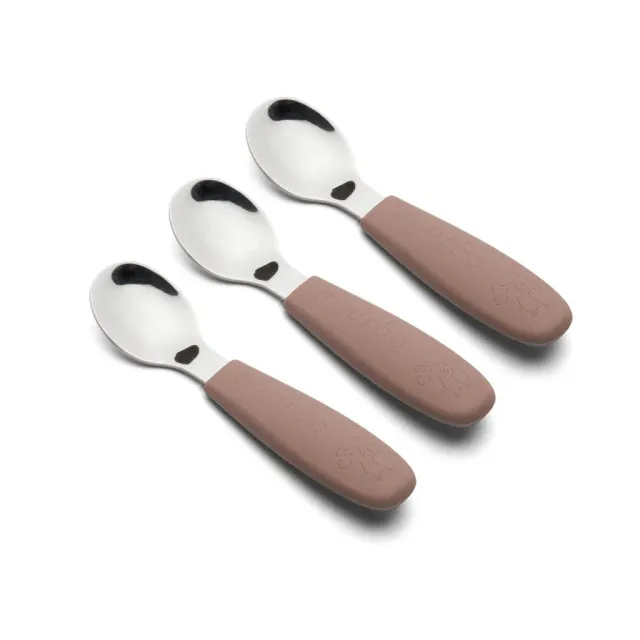 nuuroo Theodor børneskeer Chocolate malt 13 cm 3-pak
