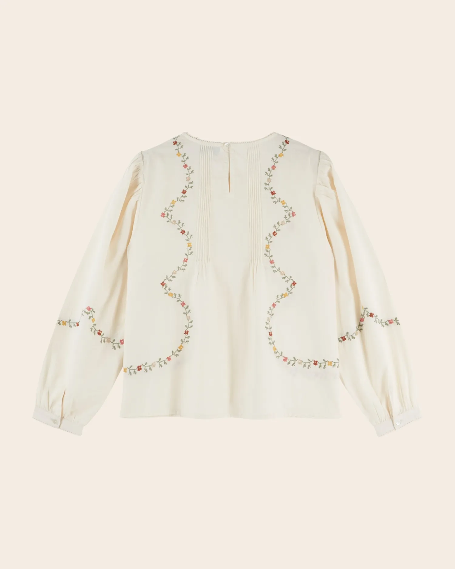 Emile et Ida Estelle blouse ecru broderet