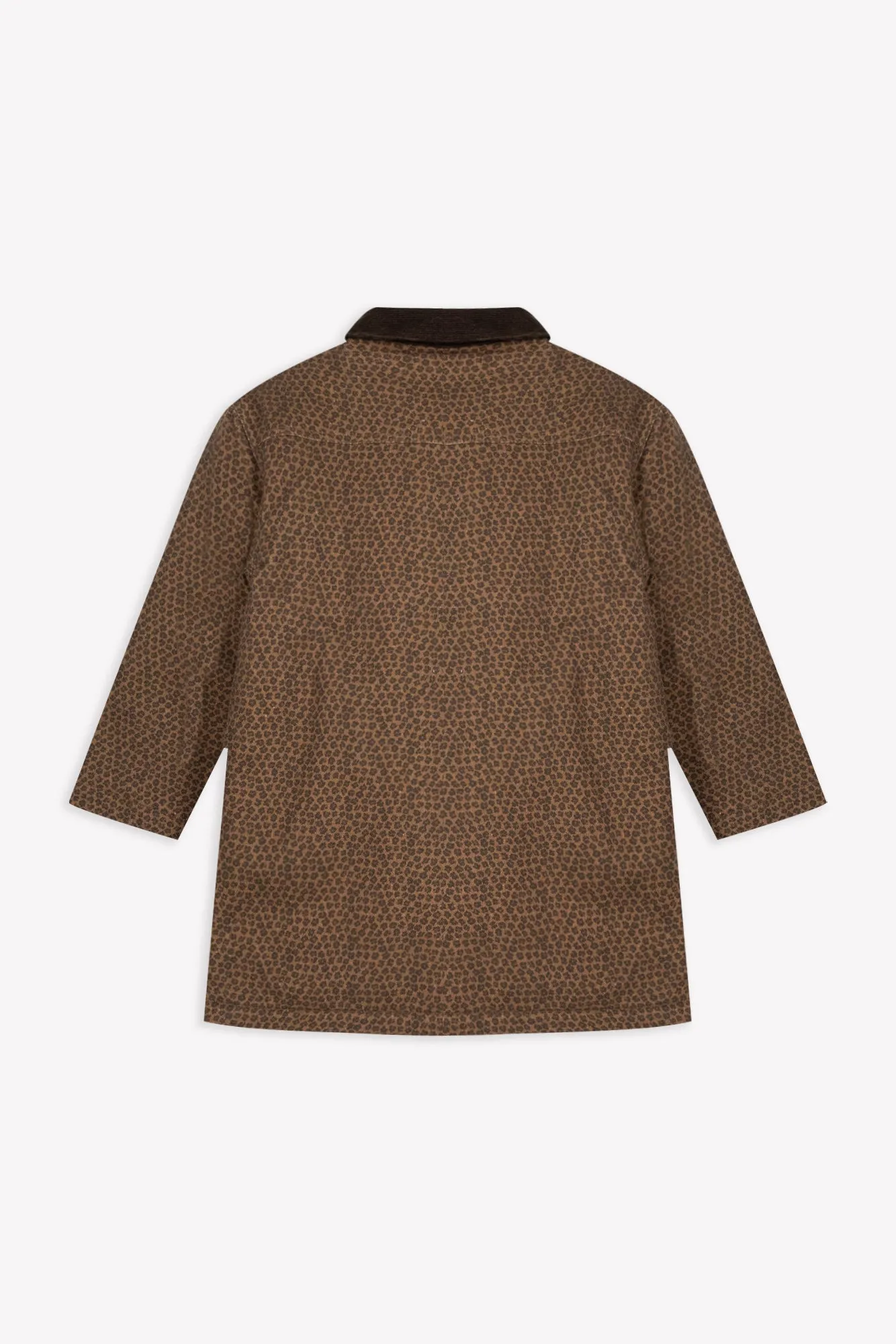 Bonton Panama Leopard frakke bomuld sherpafor