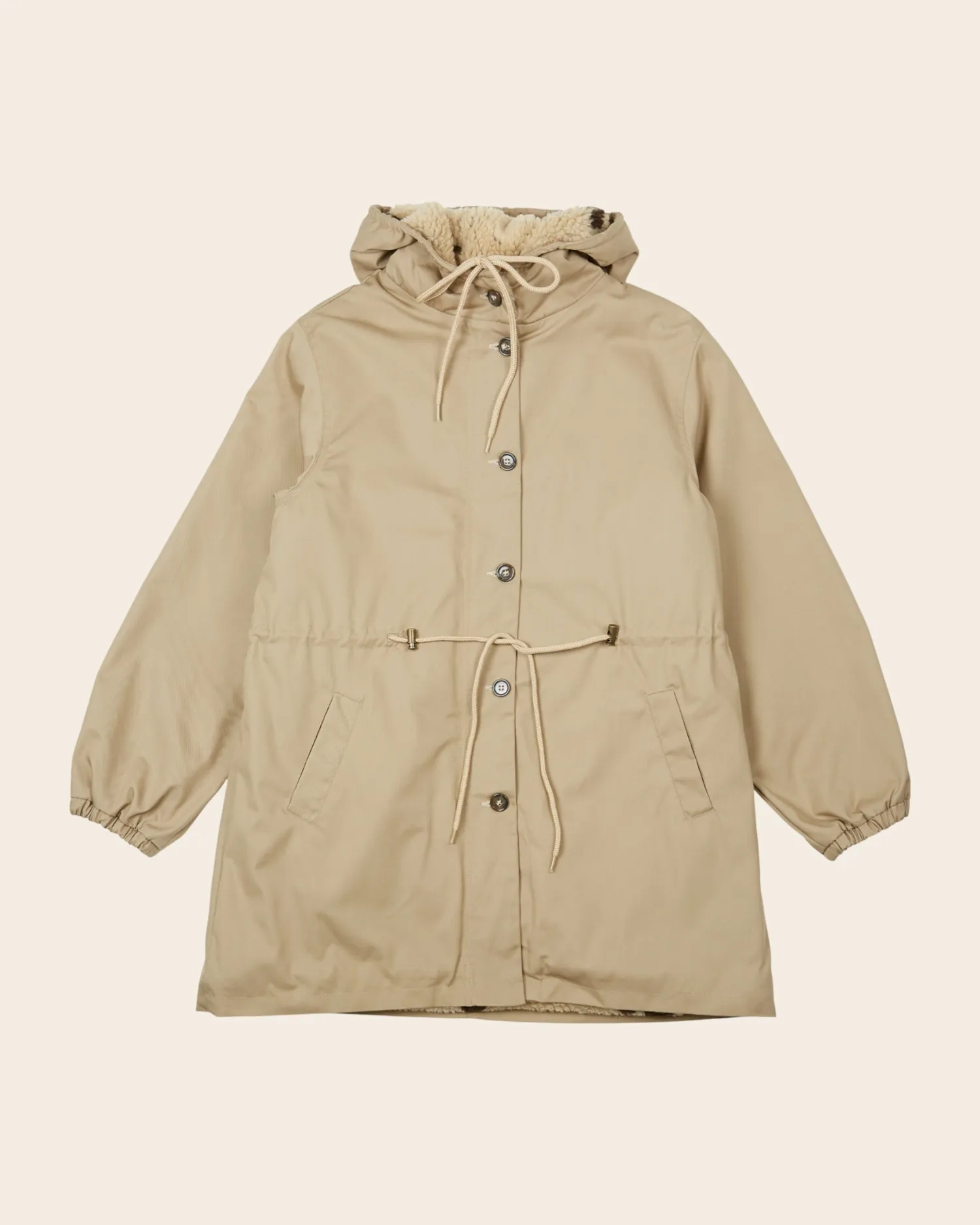 Emile et Ida Emeron parka beige teddyfor
