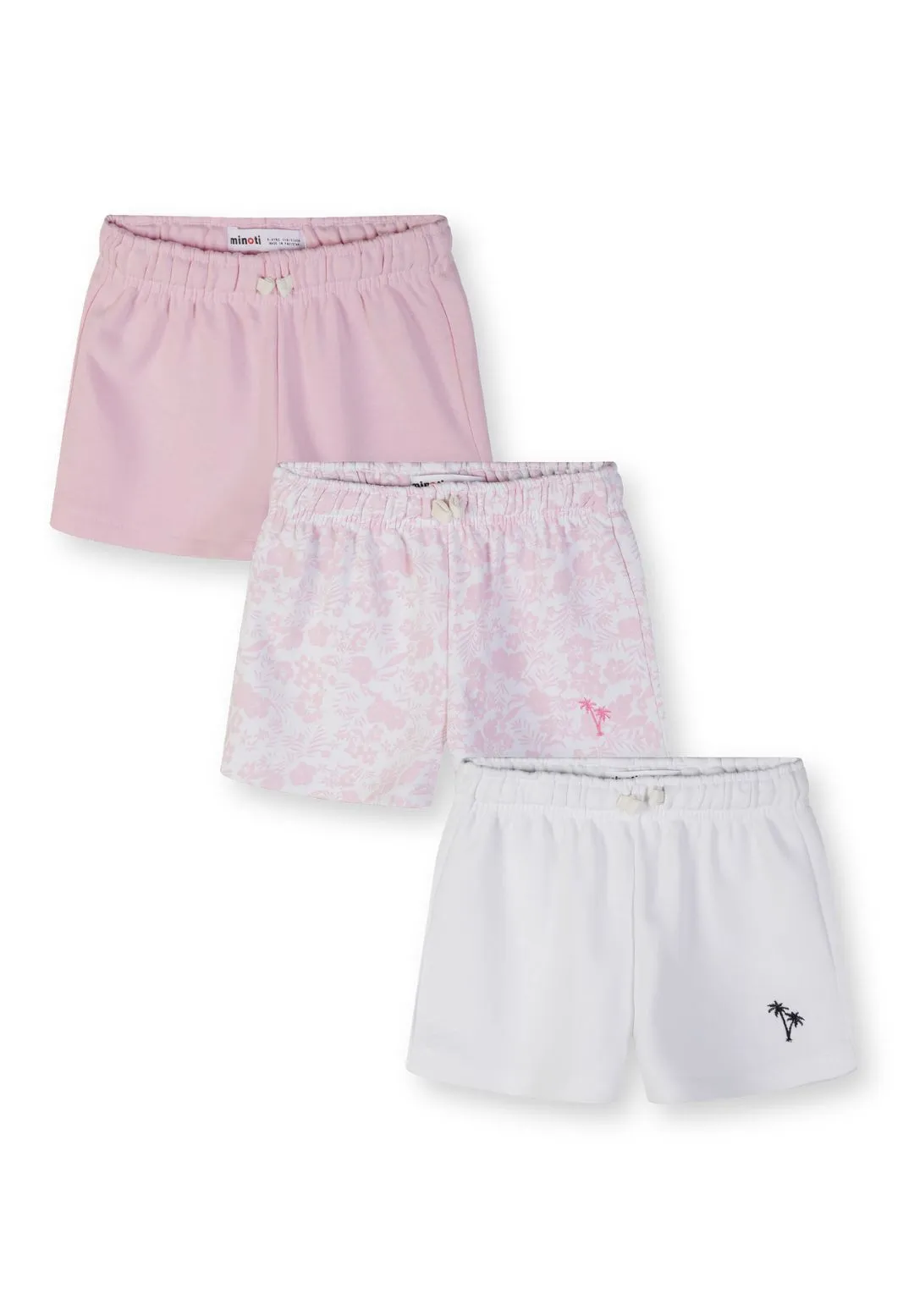 Minoti 44748 shorts pige 3-pak rosa