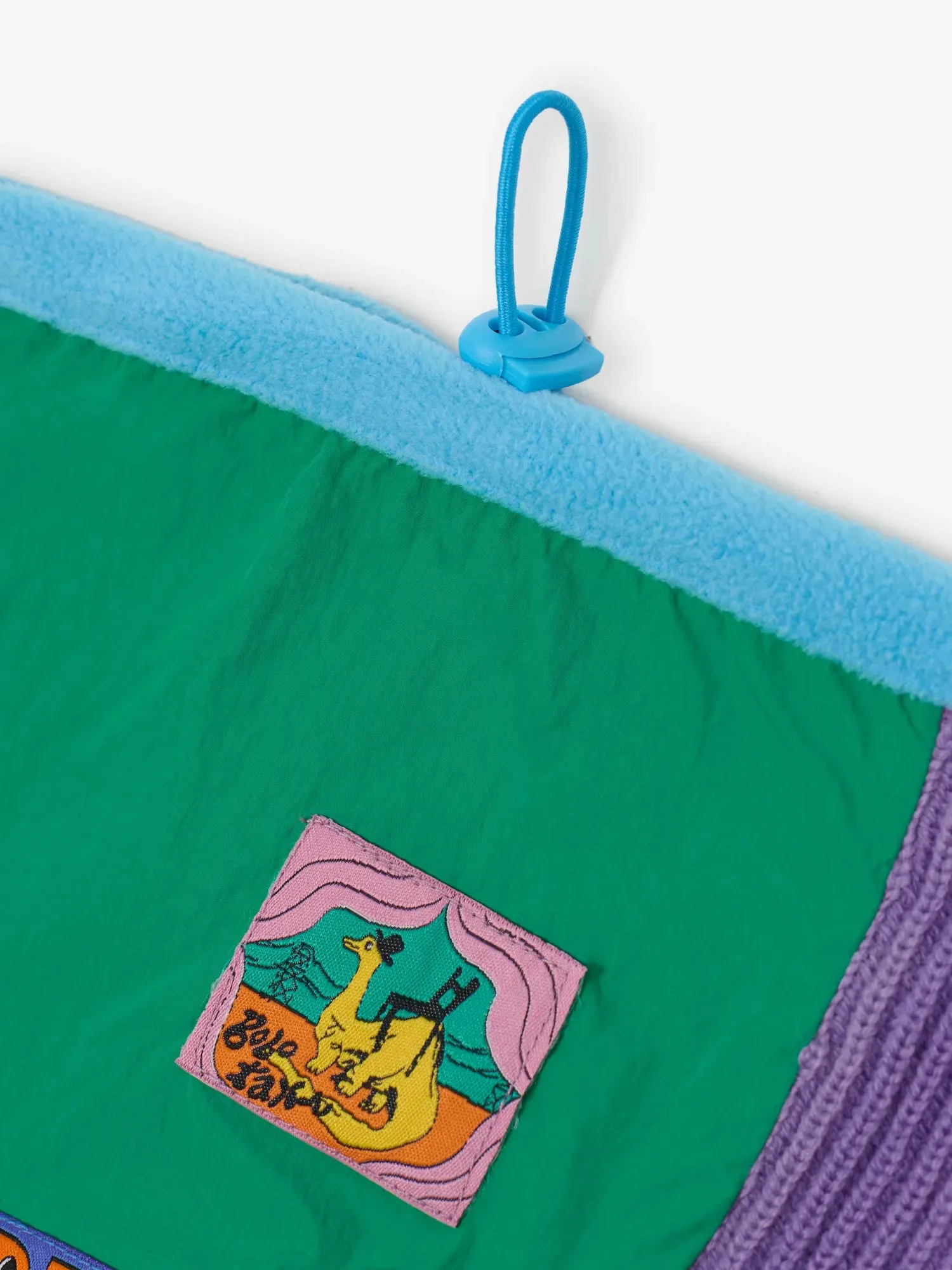 Bobo Choses Color Block halsedisse flerfarvet uldblanding