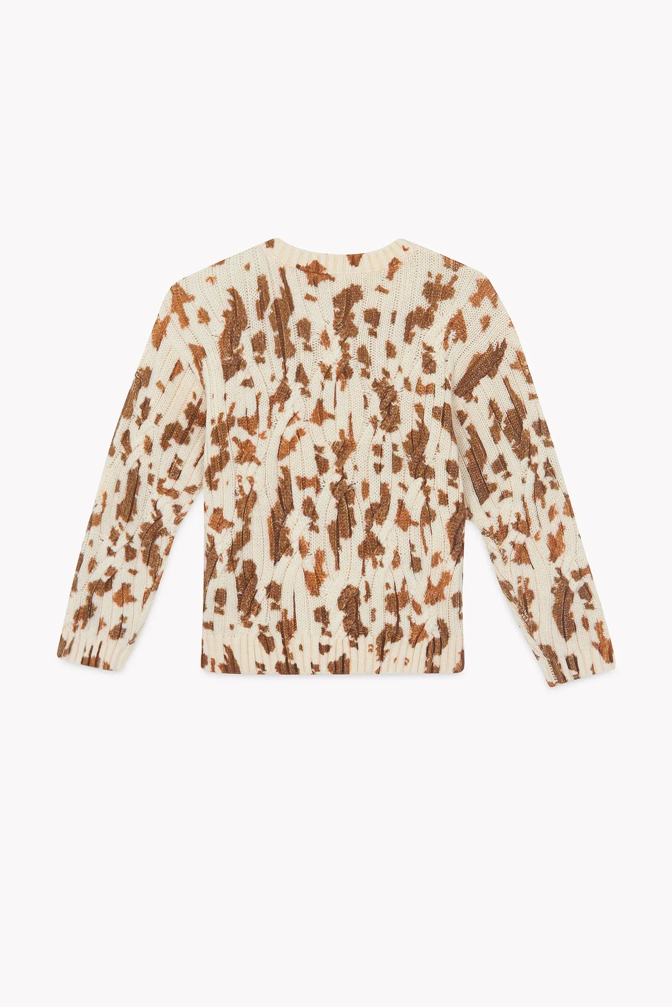Bonton Misty Cow striktrøje beige ko-plet