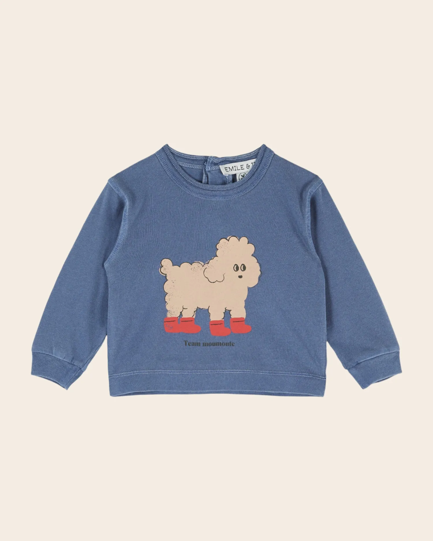 Emile et Ida langærmet t-shirt blå puddel
