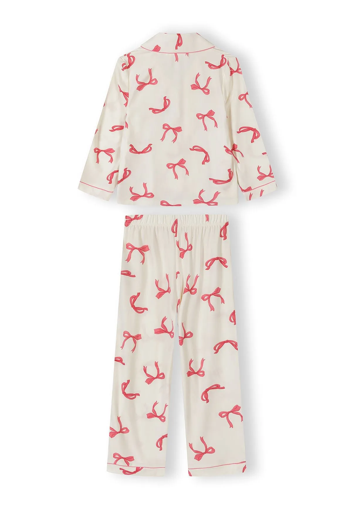 Minoti 44904 pyjamas pige creme sløjfer