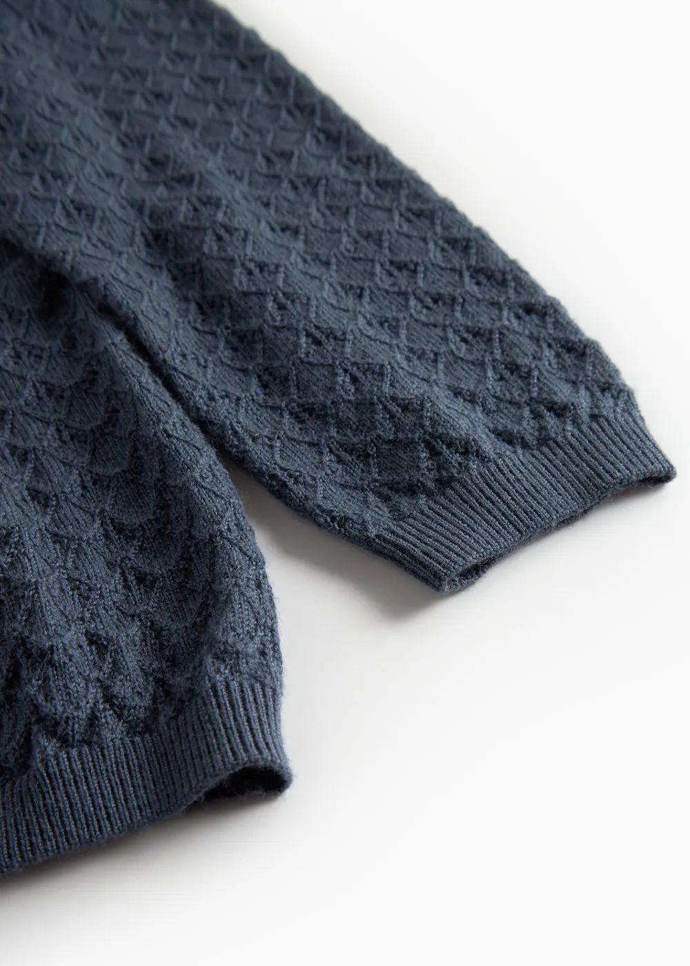 MarMar Tilda Blue Strikcardigan merino blonde