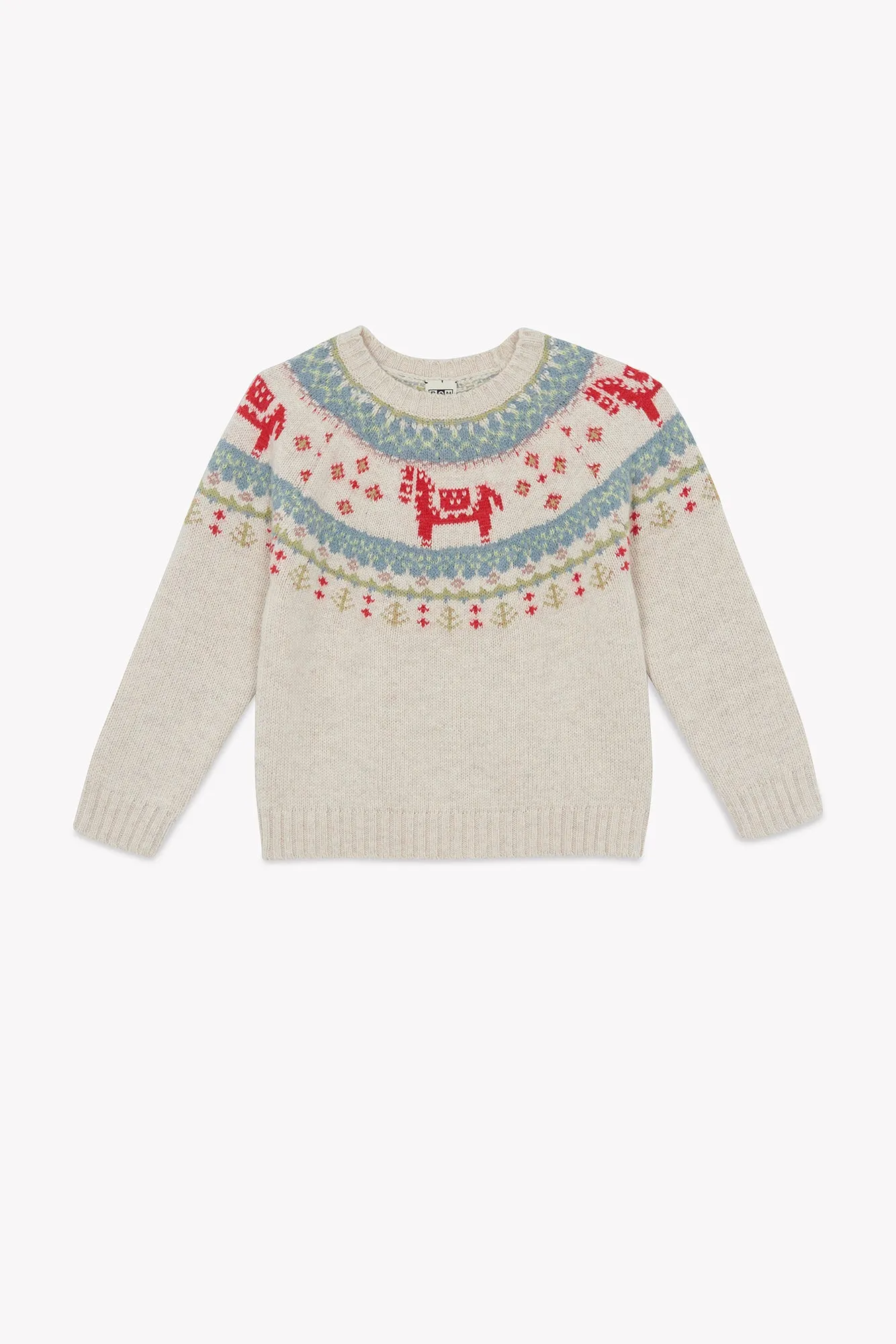 Bonton Mychristmas Mouton pullover ecru dyr