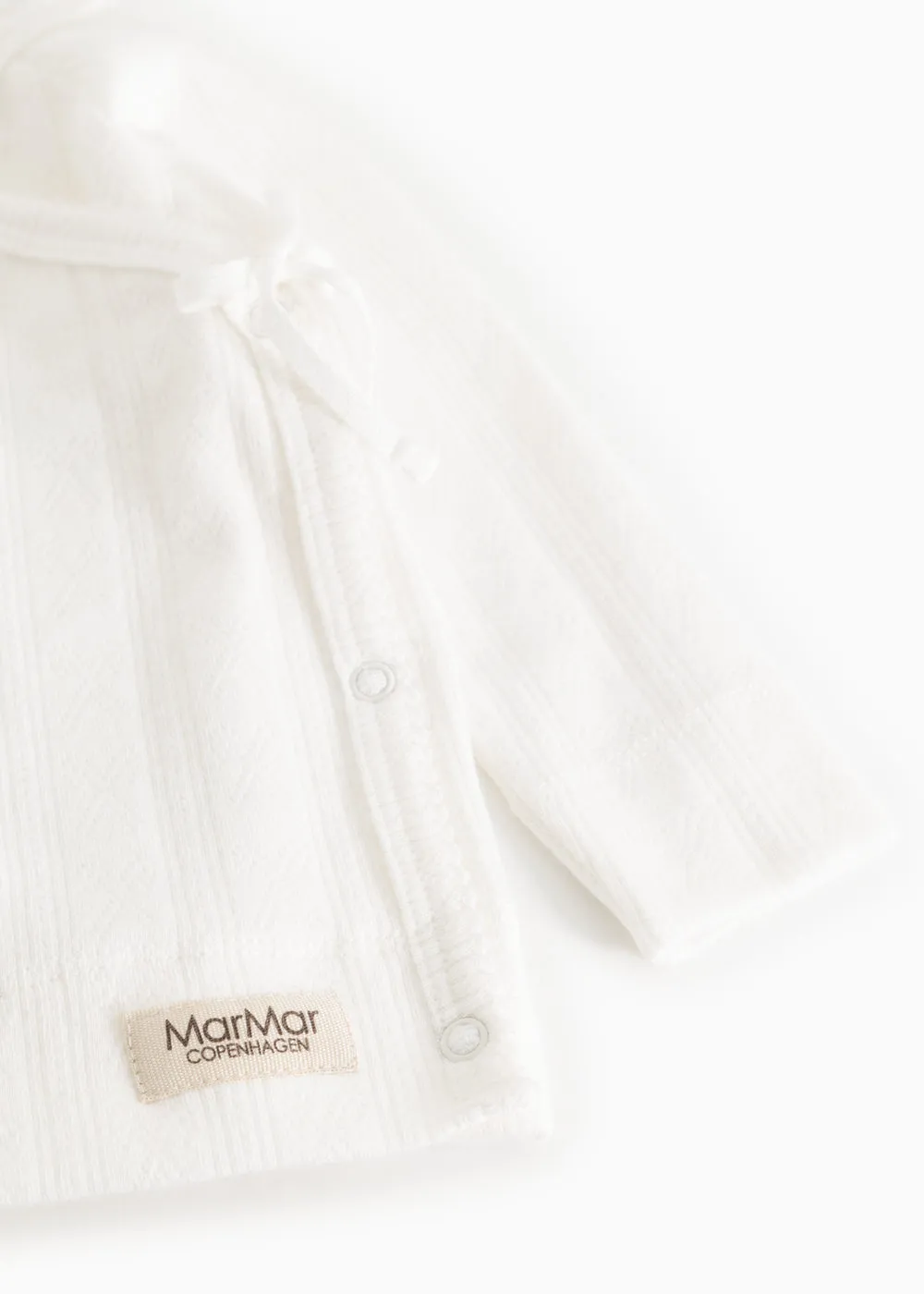 MarMar Tut Wrap LS bluse Gentle White slå-om