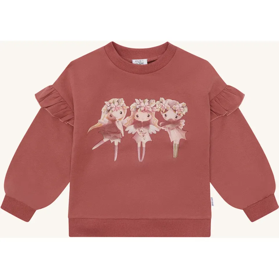 Hust & Claire HCSicilia Magic bluse Dry Rose økologisk