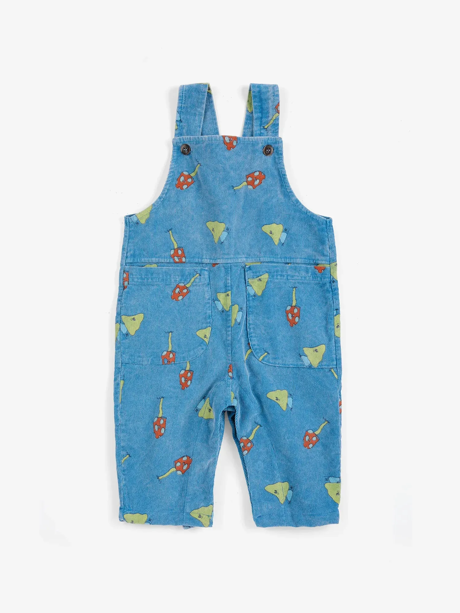 Bobo Choses Mush Monster Duo overall blå fløjl 12M