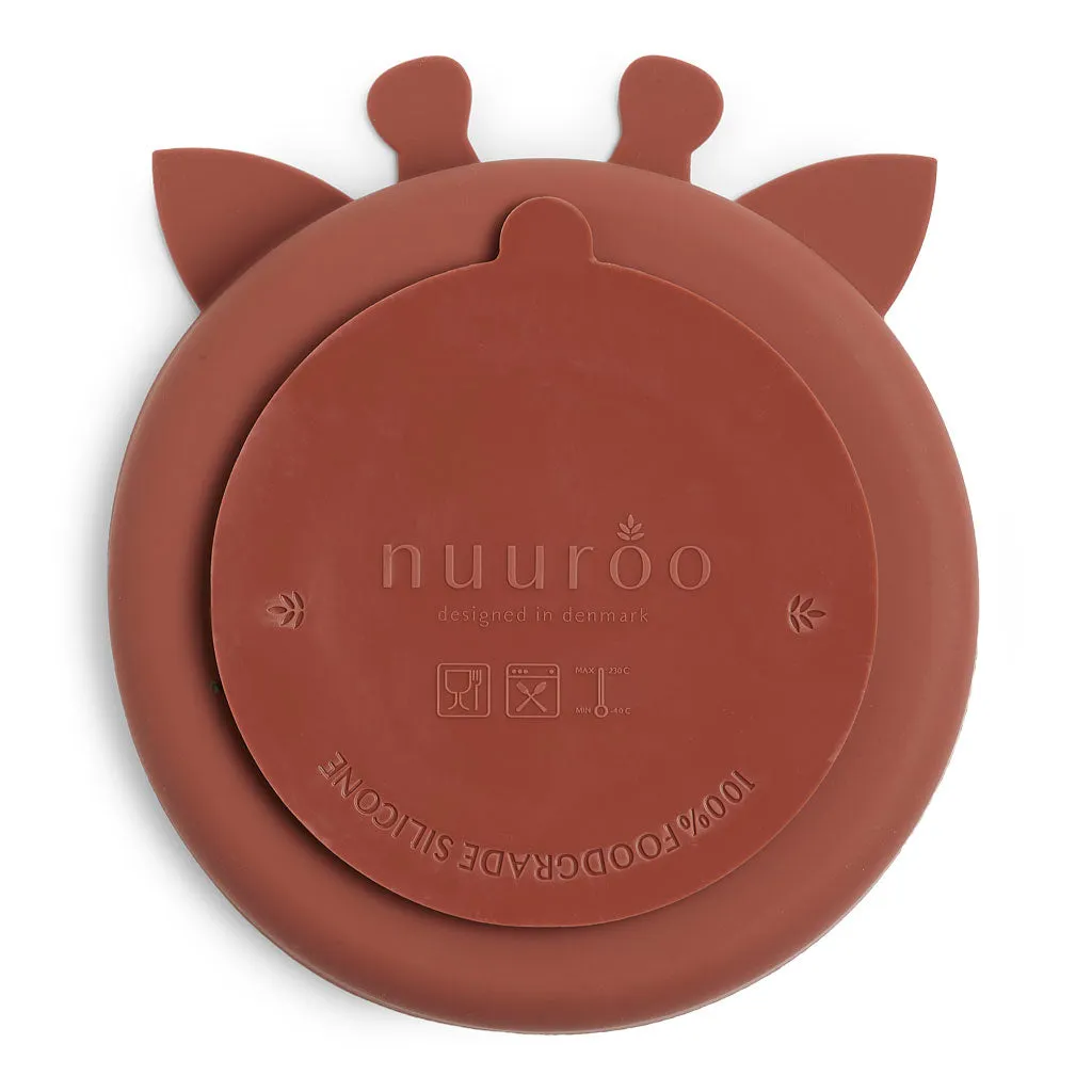 nuuroo Orla ruminddelt tallerken giraf mahogany