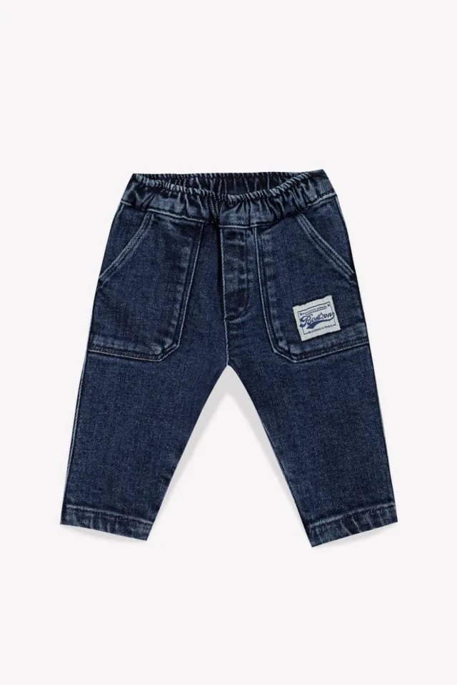 Bonton Mike Malaga jeans denim med elastiktalje
