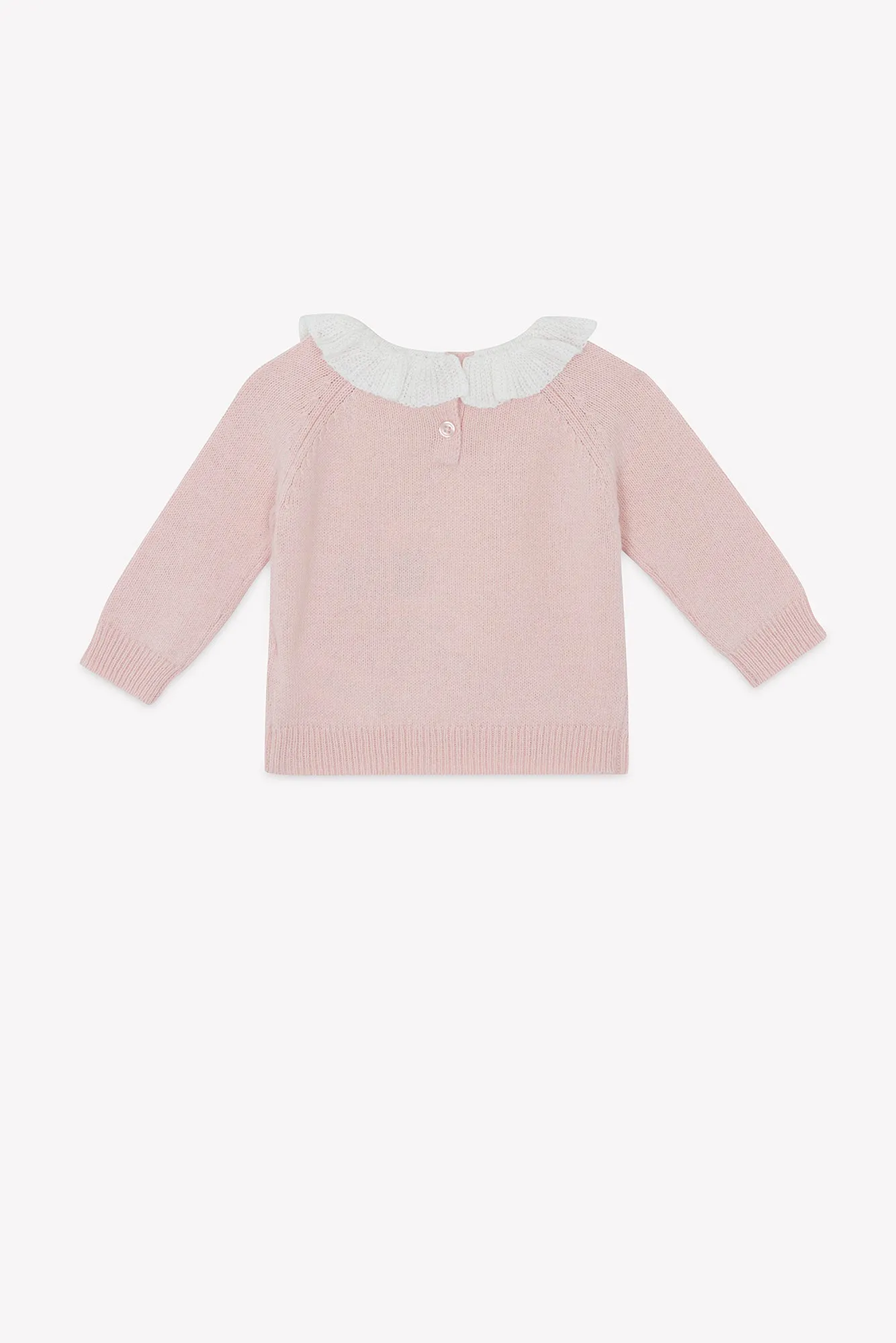 Bonton Lily Bird striktrøje rosa fugl 3M-3A