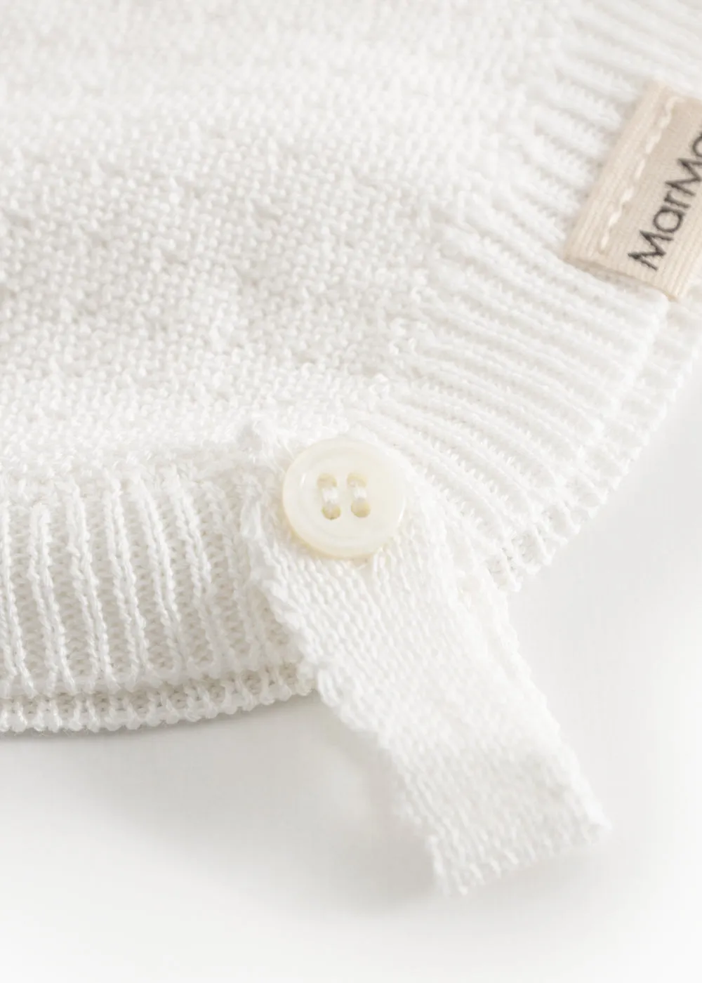 MarMar Aly strikhue Gentle White økobomuld