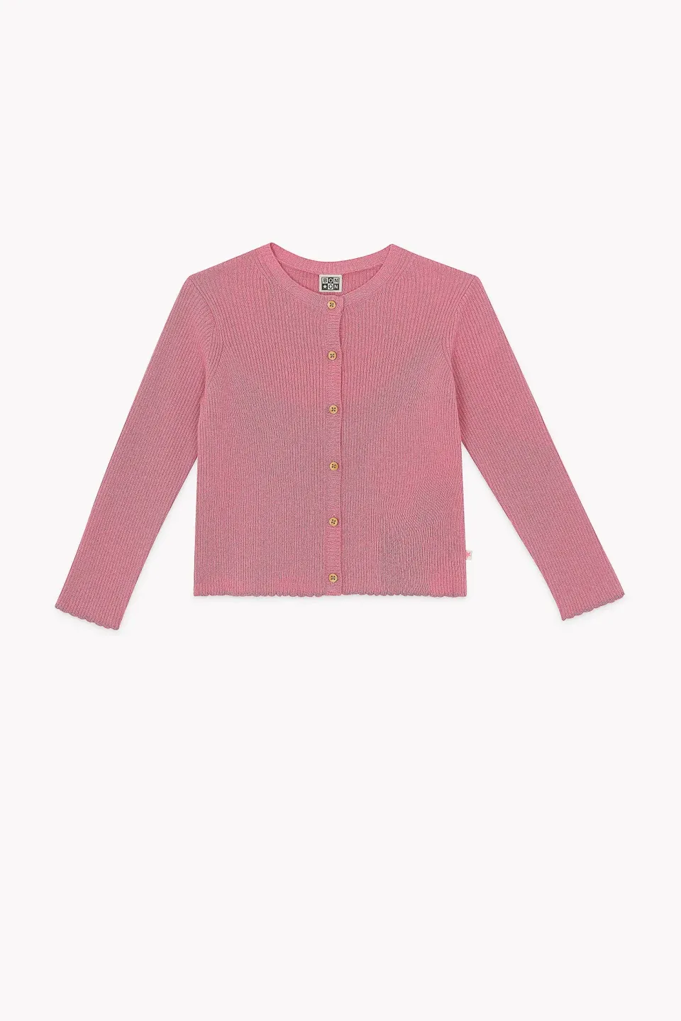 Bonton Lotta cardigan rosa pinkyee strik til pige