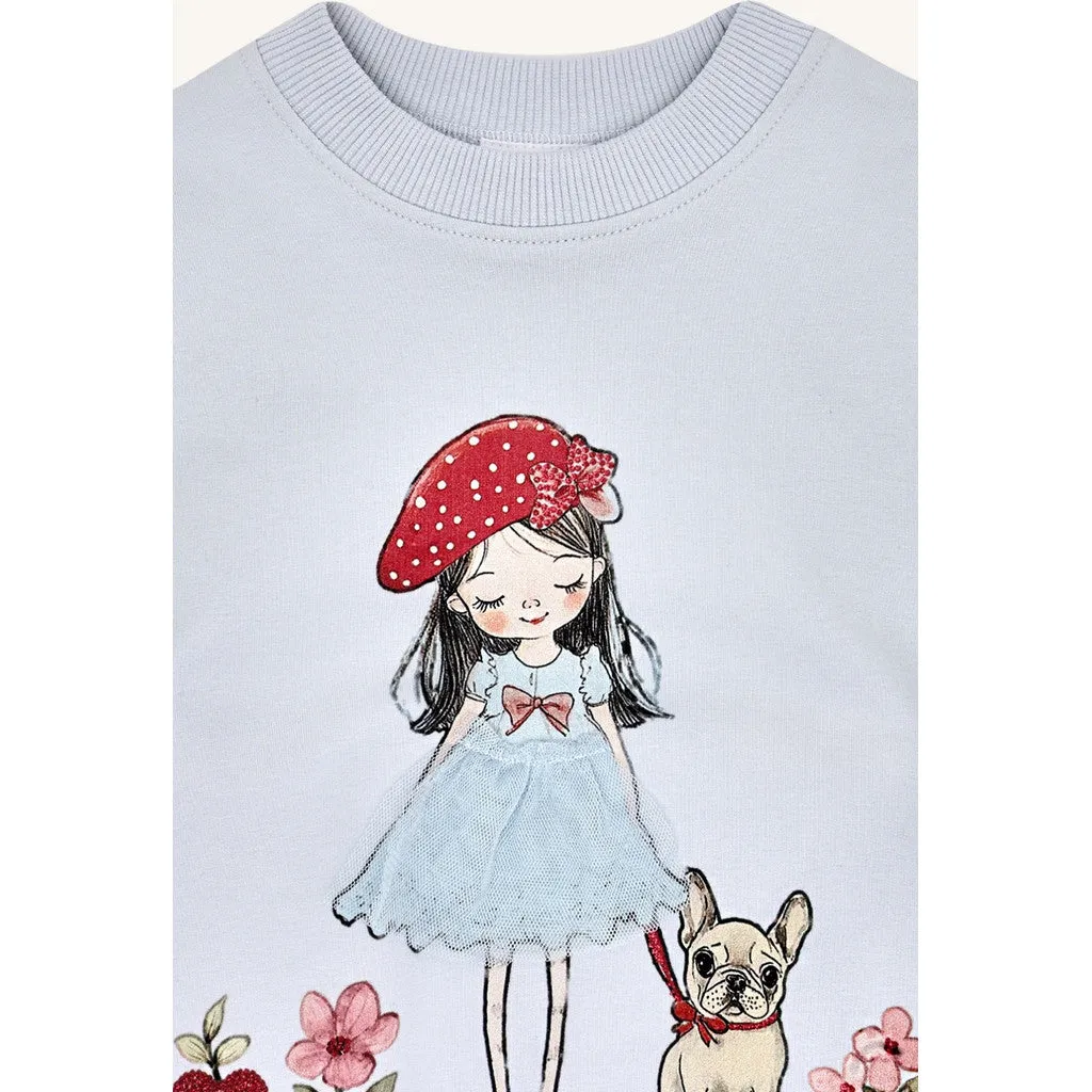 Hust & Claire Sicillia sweatshirt A Bit Blue