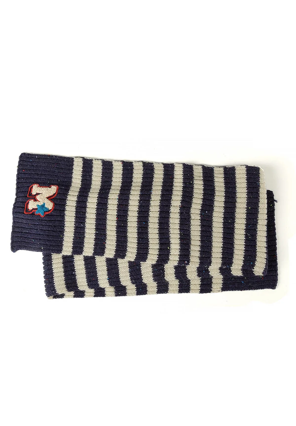 Minoti 45901 hue- og halsæt navy strik til drenge