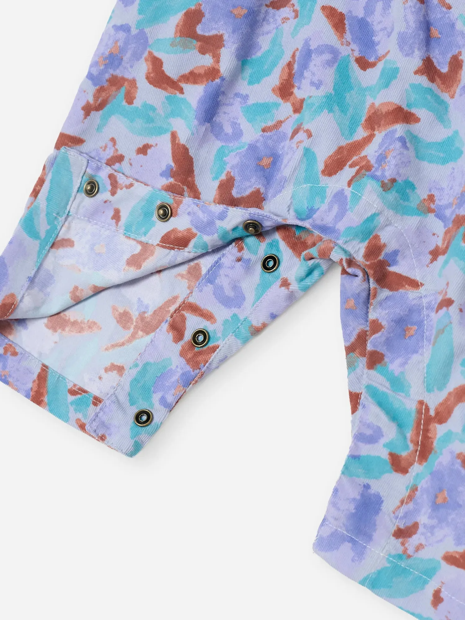 Bobo Choses Watercolor overall baby offwhite fløjl