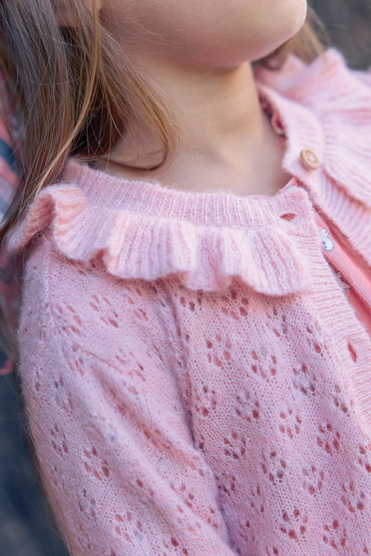 Bonton Corolle Rose Blossom cardigan strik str 6A