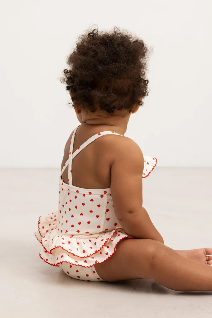 MarMar Swinnie Badedragt Happy Hearts genbrugspolyester