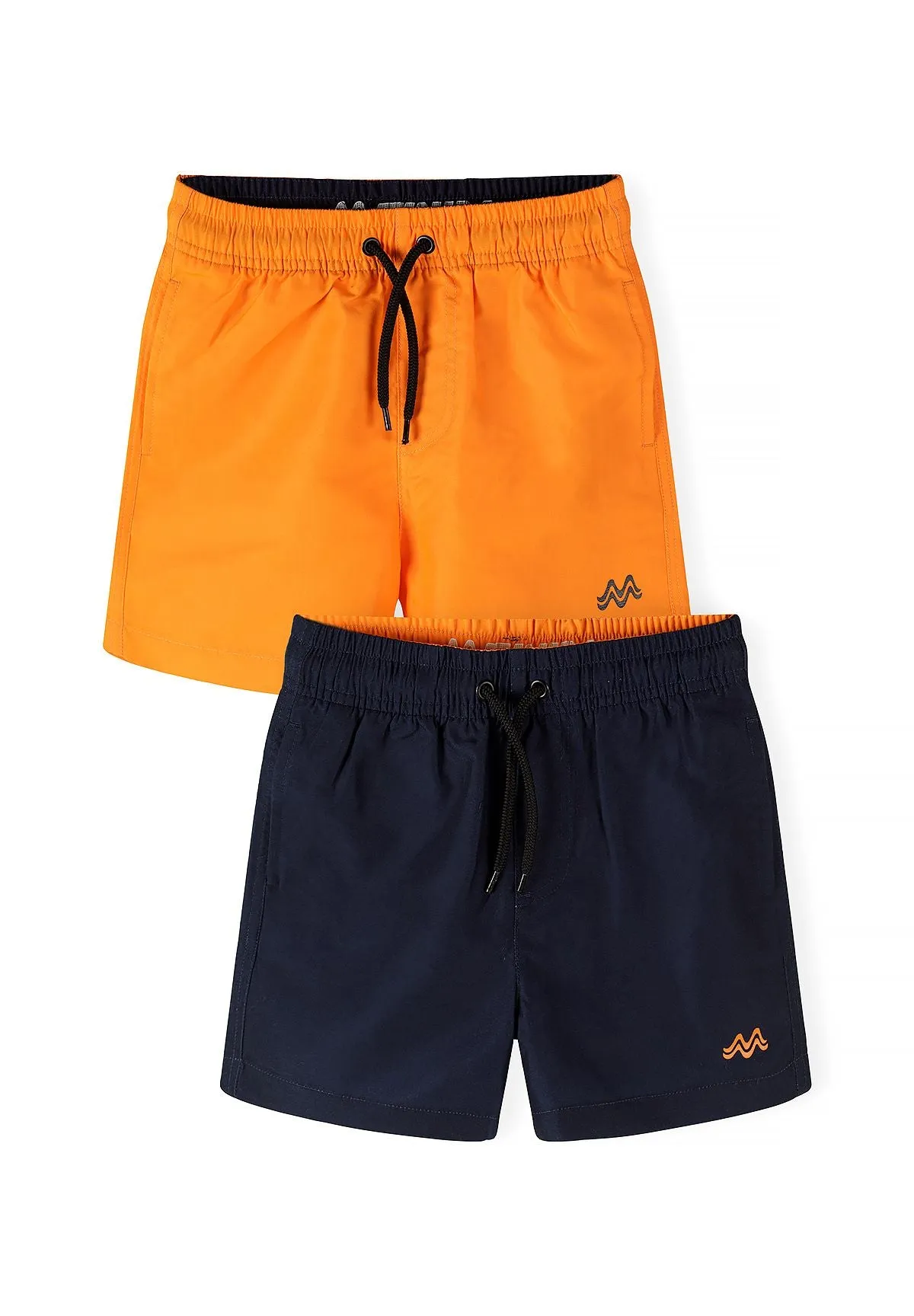 Minoti badeshorts orange 2-pak til drenge polyester