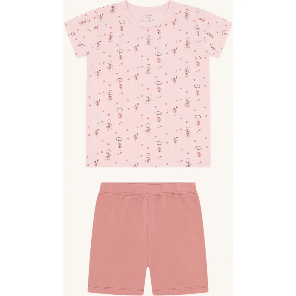 Hust & Claire HCFun Retro nattøj Chalk Pink bambus