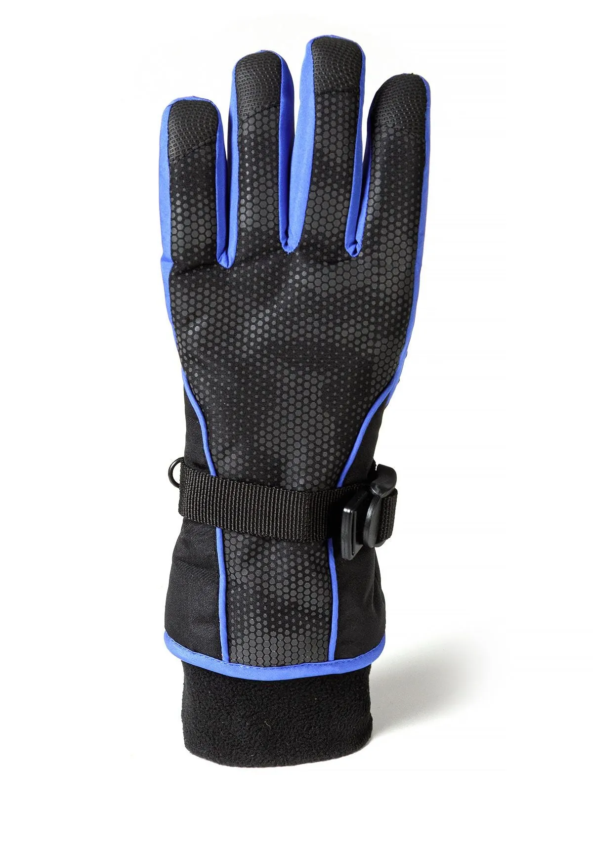 Minoti 45891 handsker sort quiltet 128-146
