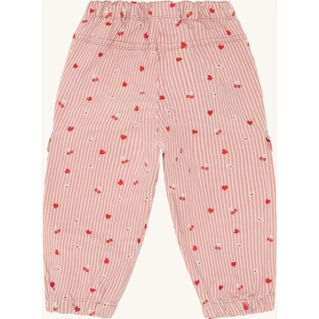 Hust & Claire Tammy Stripes bukser sorbet bomuld