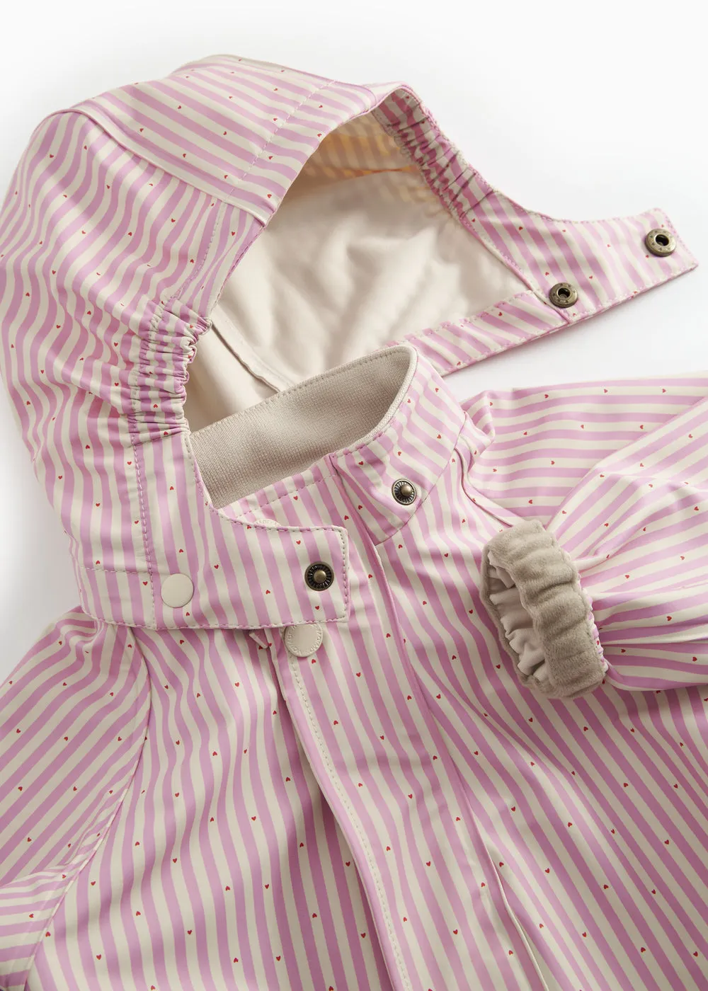 MarMar Orion regndragt Pink Stripe genanvendt