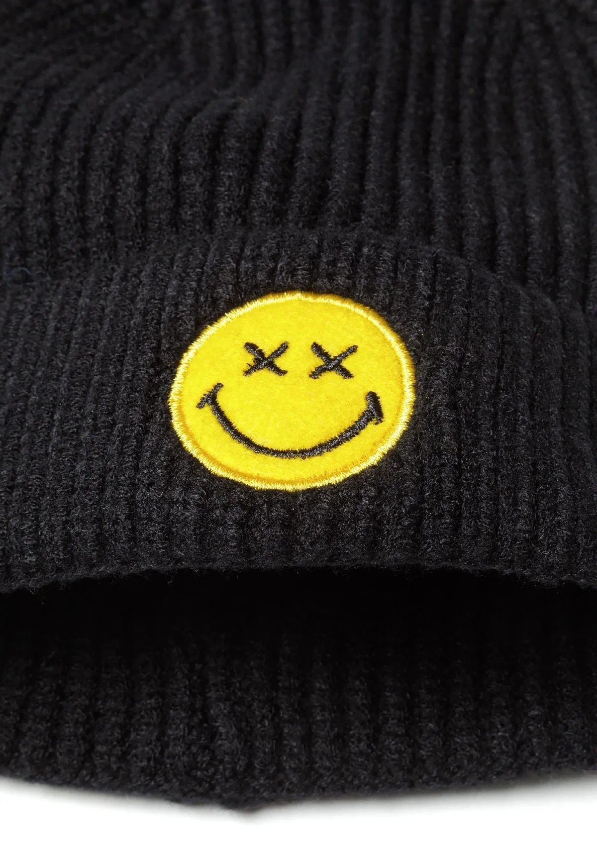 Minoti hue sort smiley rib viskose