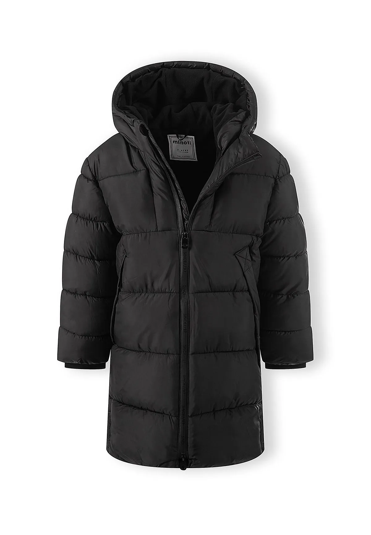 Minoti 45254 termojakke til drenge sort lang
