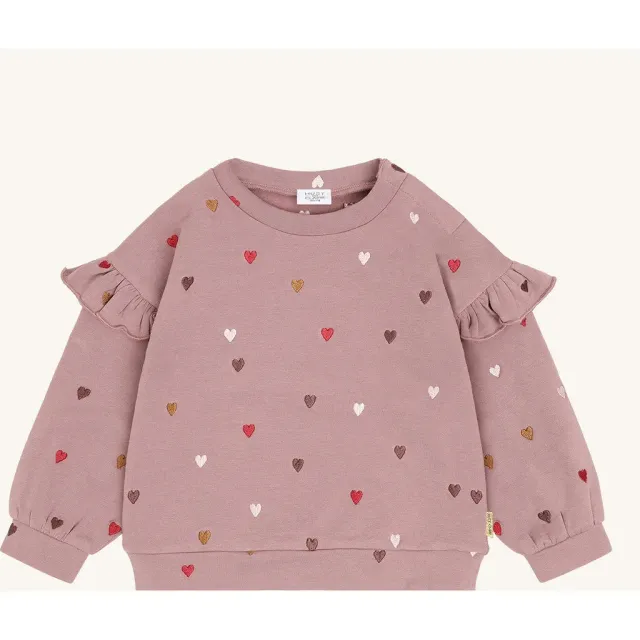 Hust & Claire Sicillia Heartbeat sweatshirt Heather blomstret