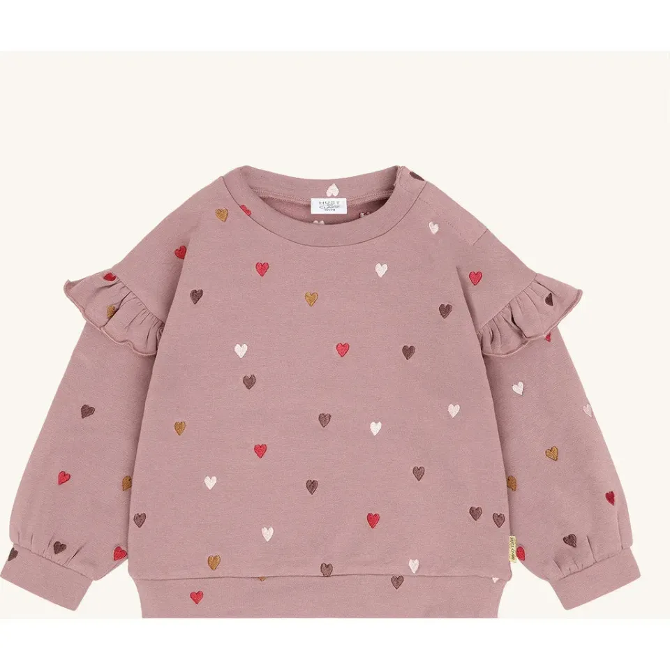 Hust & Claire Sicillia Heartbeat sweatshirt Heather blomstret