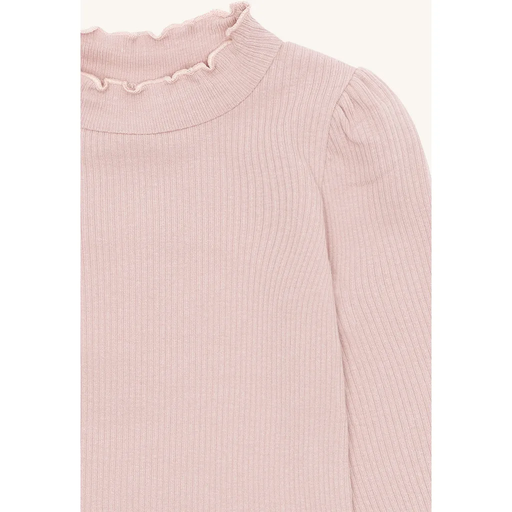 Hust & Claire Amma Solid bluse Hushed Pink flæse