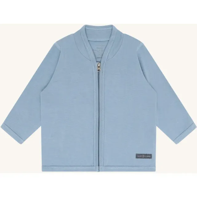 Hust & Claire Curd cardigan Light Blue bambus lynlås