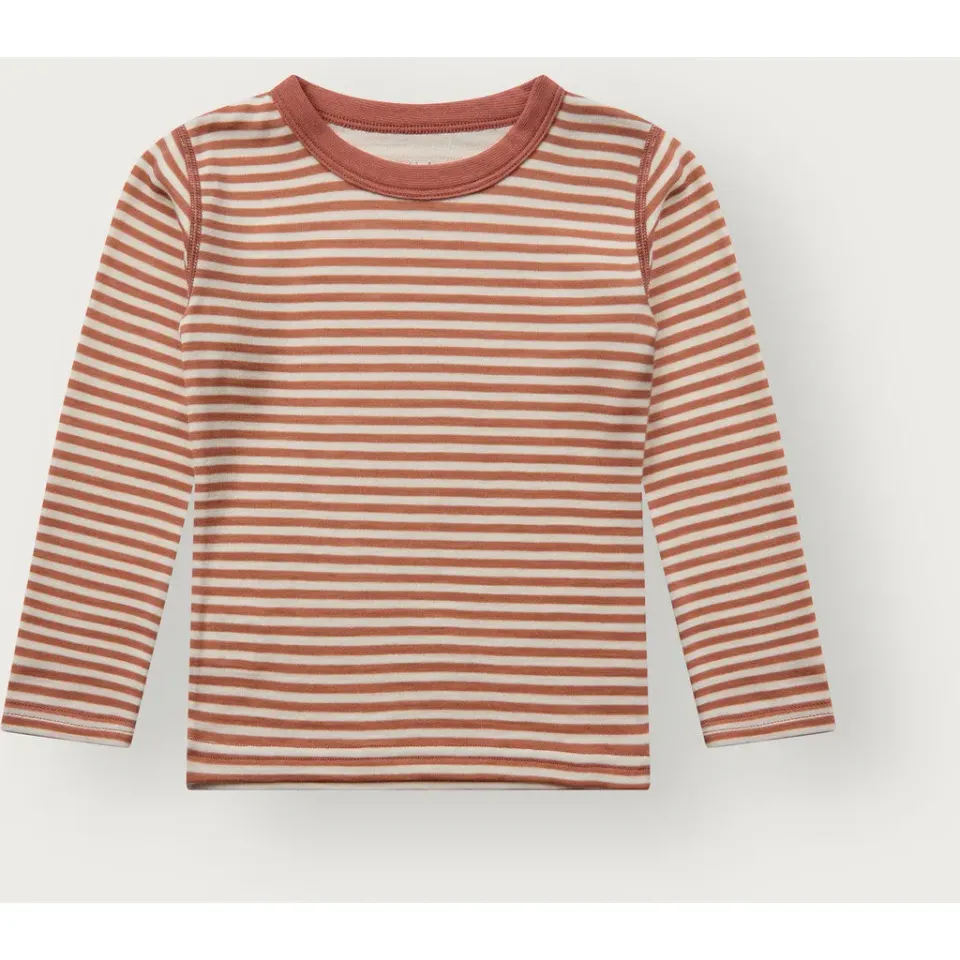 Hust & Claire Abba Silky langærmet bluse autumn uld