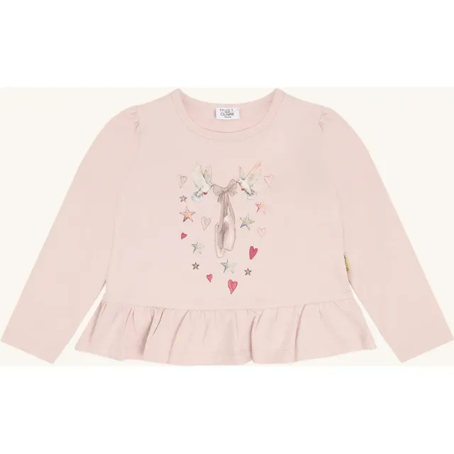 Hust & Claire HC Alma langærmet bluse Hushed Pink