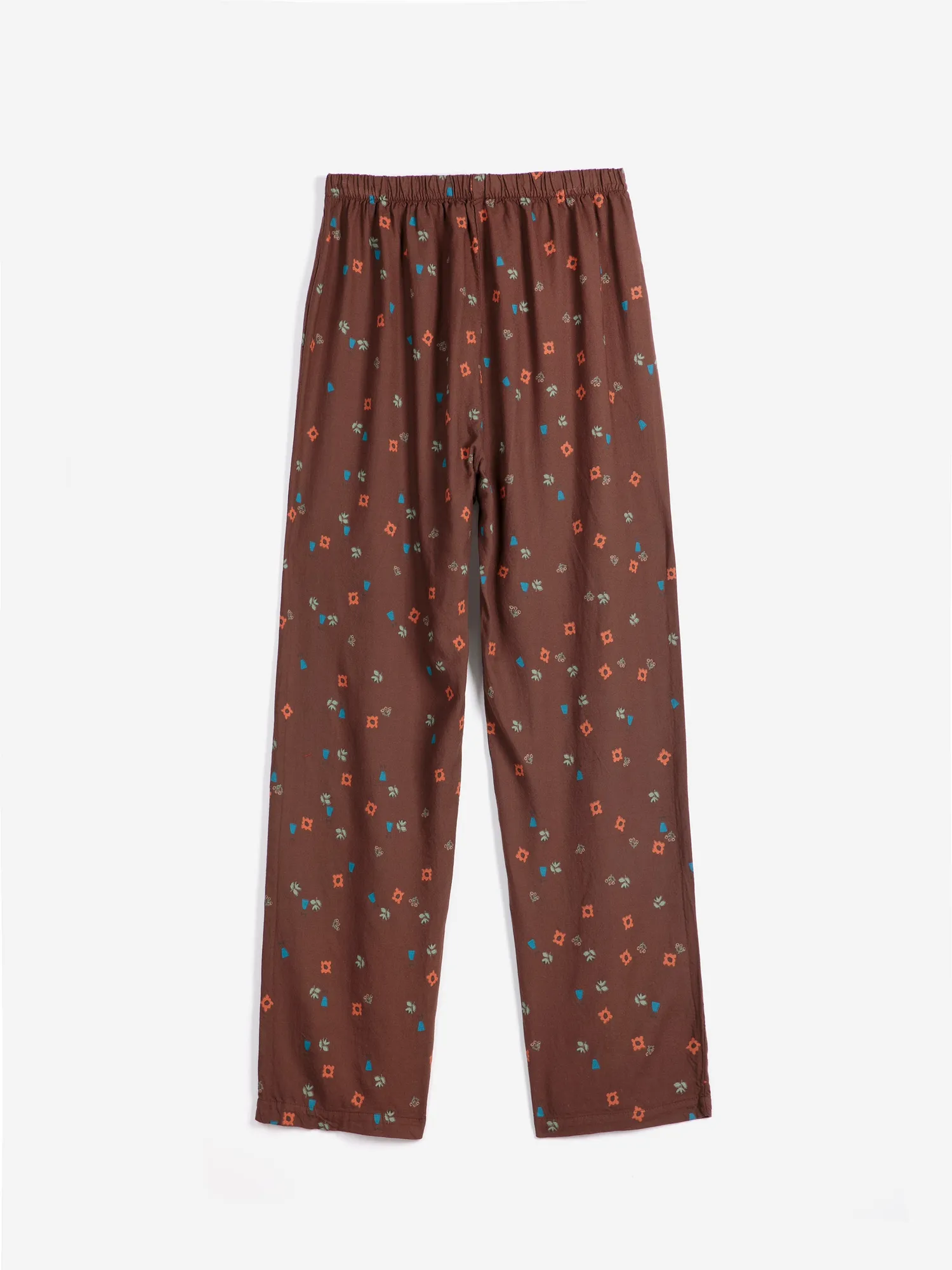 Bobo Choses Blossom fluid flannel nattøjssæt mørkebrun