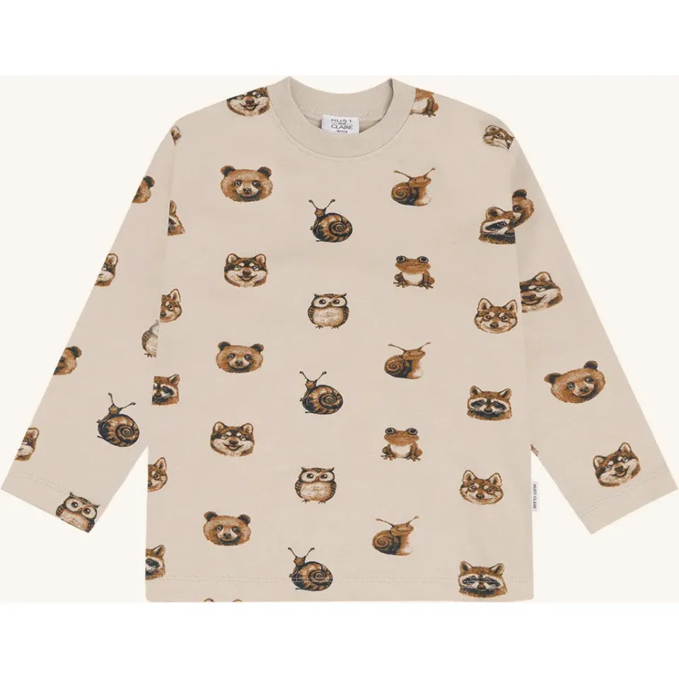 Hust & Claire HCAnton Forest Heads bluse French Oak