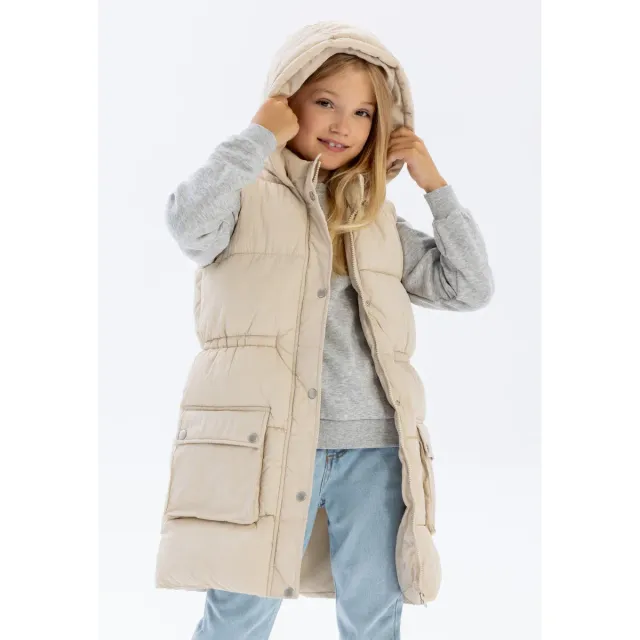 Minoti 41189 vest creme piger quiltet