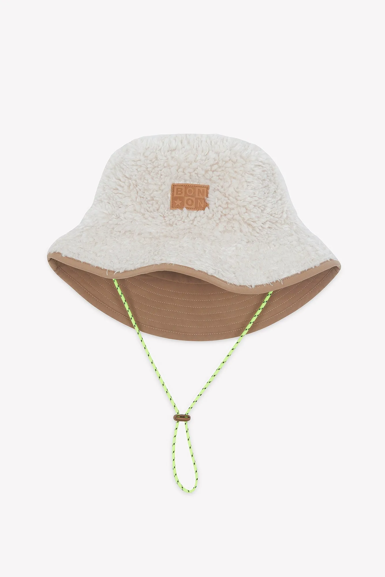 Bonton Map bøllehat ecru sherpa