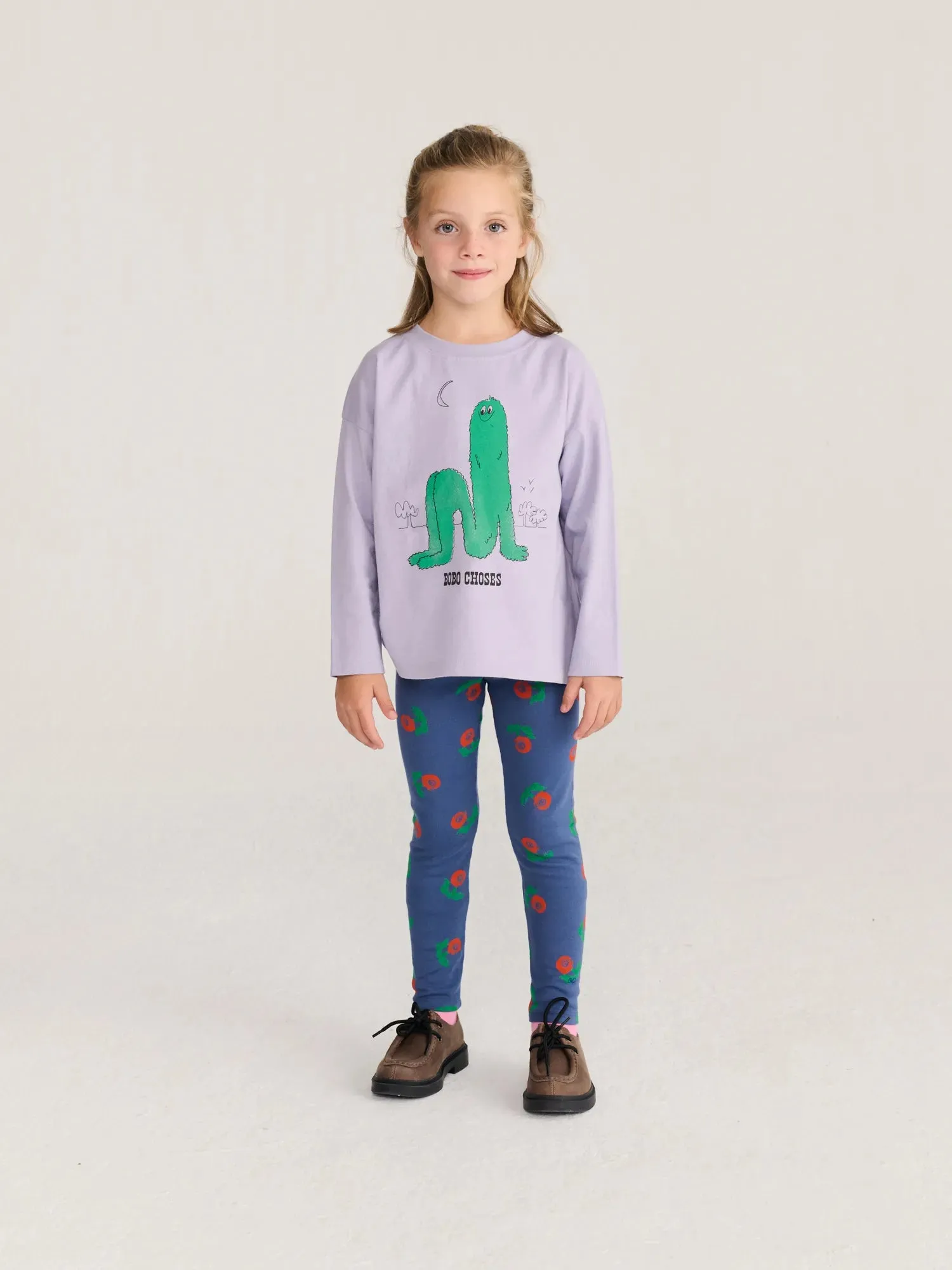 Bobo Choses Stamp Bloom leggings navy str 2-13 år